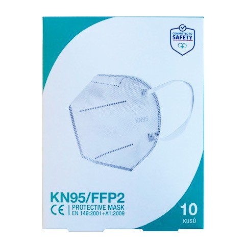 Respirátor KN 95 FFP2 10ks | Úklidové a ochranné pomůcky - Rukavice, zástěry a čepice Respirátor KN 95 FFP2 10ks | Úklidové a ochranné pomůcky - Rukavice, zástěry a čepice
